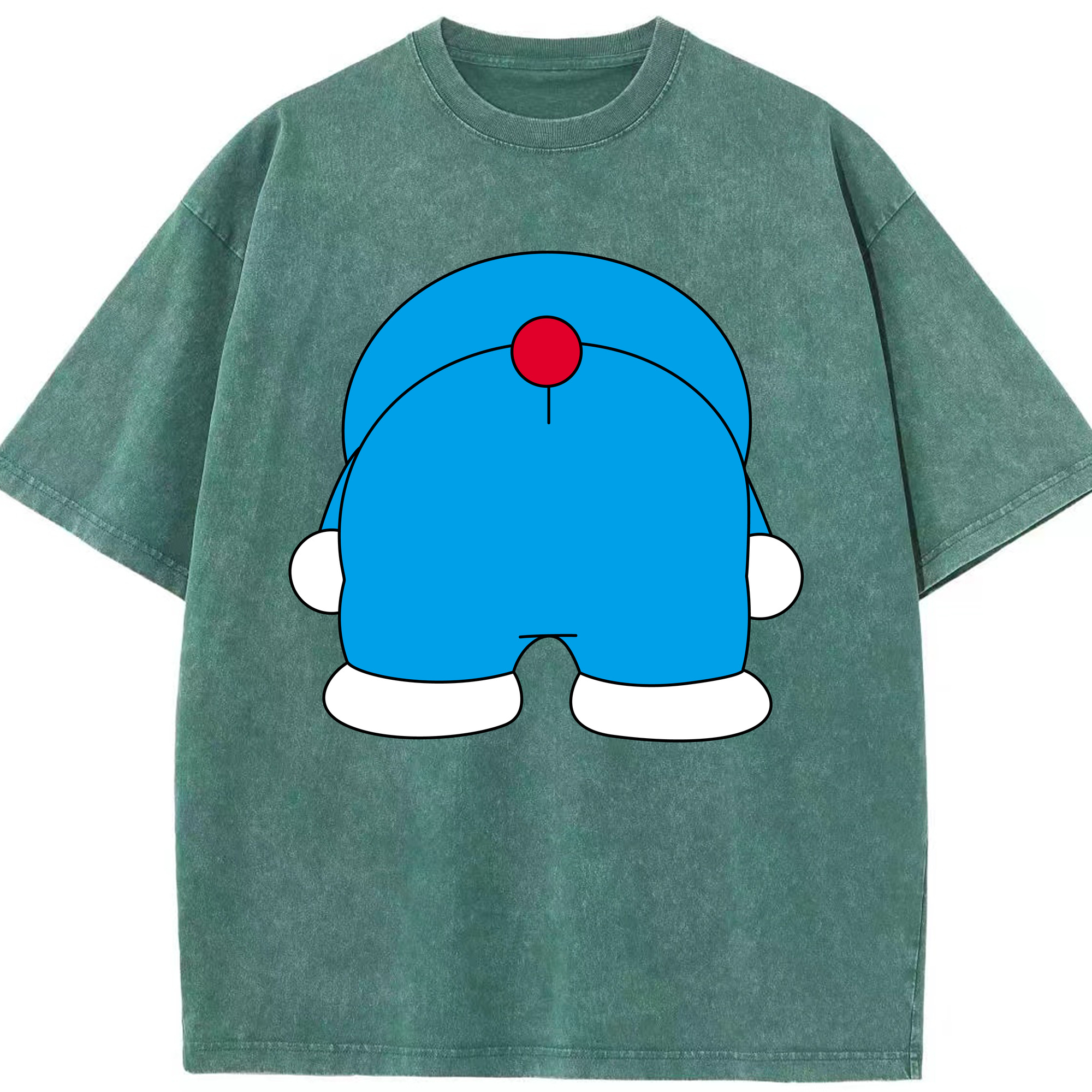 （画像用） ドラえもん Doraemon 綿100% ヴィンテージ風 半袖Tシャツ（フロントプリント）